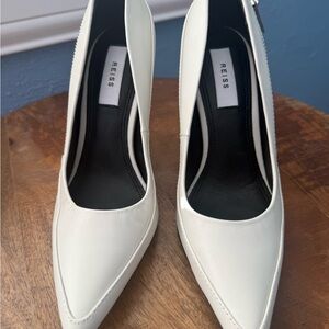 Reiss Chic Cream Pointed Heels